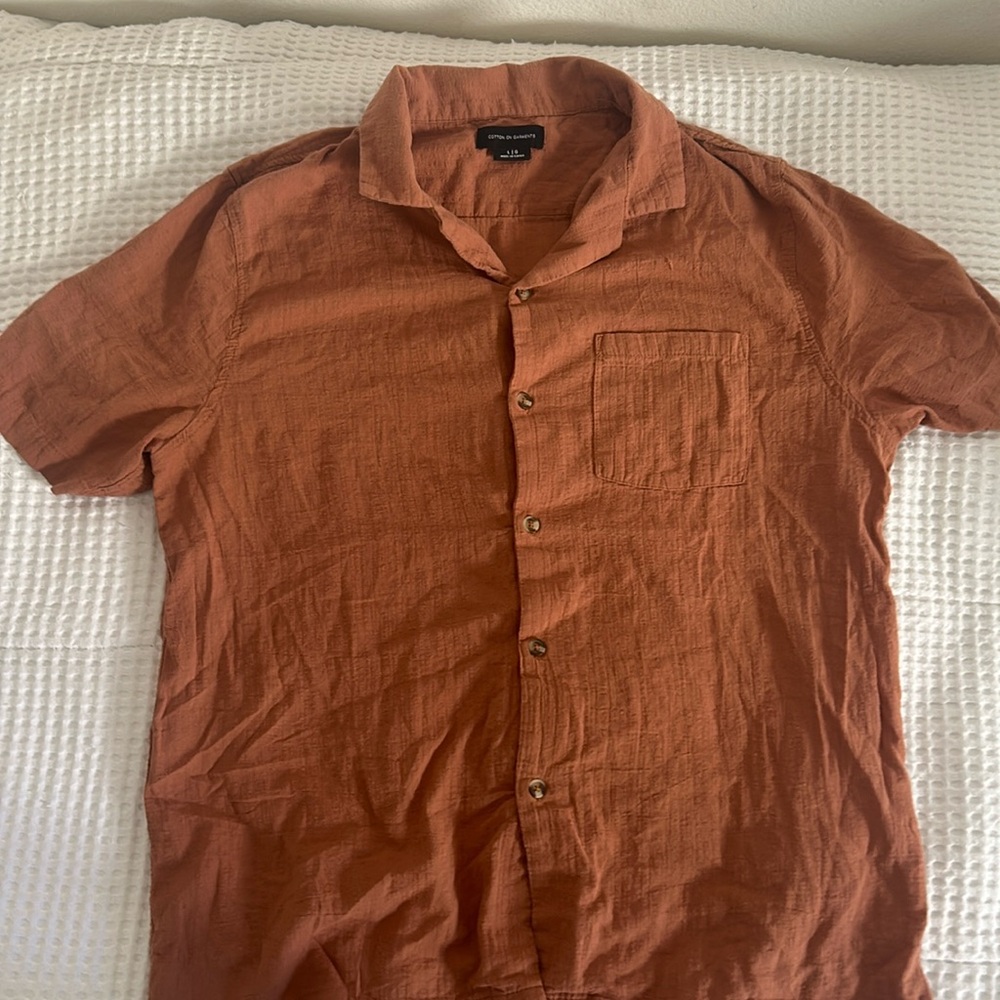 Cotton On burnt orange shirt